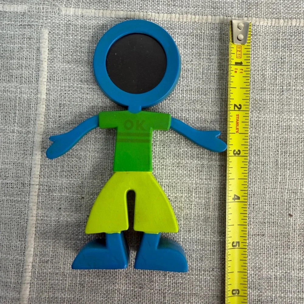 90's CBS Designs 1999 Vintage Flexo Buddies‎ Man Boy Photo Frame Bendable Figure